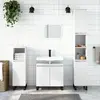 vidaXL Ensemble d'armoires salle de bain 3 pcs blanc bois d'ingénierie