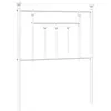 vidaXL Tête de lit métal blanc 75 cm