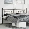 vidaXL Tête de lit métal noir 180 cm