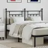 vidaXL Vidaxl Tête De Lit Métal Noir 140 Cm