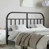 vidaXL Tête de lit métal noir 140 cm