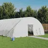 vidaXL Serre avec cadre en acier blanc 72 m² 12x6x2,85 m