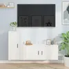 vidaXL Ensemble de meubles TV 2 pcs Blanc Bois d'ingénierie