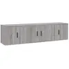 vidaXL Ensemble de meubles TV 3 pcs Sonoma gris Bois d'ingénierie