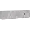 vidaXL Meubles TV muraux 2 pcs gris béton 80x34,5x40 cm