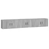vidaXL Meubles TV muraux 3 pcs sonoma gris 80x34,5x40 cm