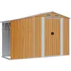 vidaXL Abri de jardin marron 277x93x179 cm acier galvanisé