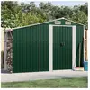 vidaXL Abri de jardin vert 277x93x179 cm acier galvanisé