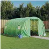 vidaXL Serre avec cadre en acier vert 12 m² 4x3x2 m