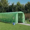 vidaXL Serre avec cadre en acier vert 44 m² 22x2x2 m