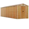 vidaXL Abri de jardin marron clair 191x640x198 cm acier galvanisé