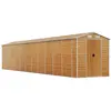 vidaXL Abri de jardin marron clair 191x980x198 cm acier galvanisé