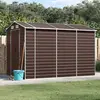 vidaXL Abri de jardin marron 191x300x198 cm acier galvanisé