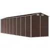vidaXL Abri de jardin marron 191x725x198 cm acier galvanisé