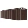 vidaXL Abri de jardin marron 191x810x198 cm acier galvanisé