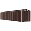 vidaXL Abri de jardin marron 191x980x198 cm acier galvanisé
