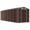 vidaXL Abri de jardin marron 191x640x198 cm acier galvanisé