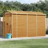 vidaXL Abri de jardin marron clair 191x300x198 cm acier galvanisé