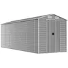vidaXL Abri de jardin gris clair 191x555x198 cm acier galvanisé