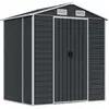 vidaXL Abri de jardin anthracite 191x130x198 cm acier galvanisé