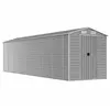 vidaXL Abri de jardin gris clair 191x725x198 cm acier galvanisé