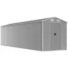 vidaXL Abri de jardin gris clair 191x810x198 cm acier galvanisé