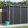 vidaXL Abri de jardin anthracite 191x555x198 cm acier galvanisé