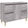 vidaXL Meuble d'évier sonoma gris 80x33x60 cm bois d'ingénierie