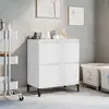 vidaXL Buffet Blanc 60x35x70 cm Bois d'ingénierie