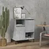 vidaXL Buffet Gris béton 60x35x70 cm Bois d'ingénierie
