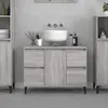 vidaXL Meuble d'évier sonoma gris 80x33x60 cm bois d'ingénierie
