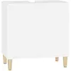 vidaXL Meuble d'évier blanc 58x33x60 cm bois d'ingénierie 821252