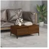 vidaXL Table basse Chêne marron 90x50x36,5 cm Bois d'ingénierie