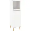 vidaXL Armoire de salle de bain blanc 30x30x100 cm bois d'ingénierie
