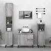 vidaXL Armoire de bain sonoma gris 30x30x190 cm bois d'ingénierie
