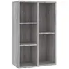 vidaXL Bibliothèque/Buffet sonoma gris 50x25x80 cm bois d'ingénierie