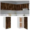 vidaXL Armoire suspendue Chêne fumé 29,5x31x60 cm Bois d'ingénierie