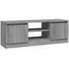 Vidaxl - Meuble tv avec porte Sonoma gris 102x30x36 cm Sonoma gris