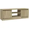 vidaXL Meuble TV avec porte Chêne sonoma 102x30x36 cm