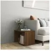 VIDAXL Table d'appoint Chêne marron 59x36x38 cm Bois d'ingénierie