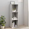 vidaXL Bibliothèque/Meuble TV sonoma gris 36x30x114 cm bois ingénierie