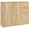 vidaXL Buffet Chêne sonoma 91x29,5x75 cm Bois d'ingénierie