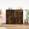 vidaXL Buffet Chêne fumé 91x29,5x75 cm Bois d'ingénierie