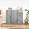 vidaXL Buffet Sonoma gris 91x29,5x75 cm Bois d'ingénierie
