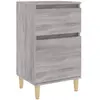 vidaXL Table de chevet sonoma gris 40x35x70 cm
