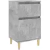 vidaXL Table de chevet gris béton 40x35x70 cm