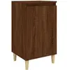 vidaXL Table de chevet chêne marron 40x35x70 cm bois d'ingénierie