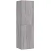 vidaXL Meuble TV mural Sonoma gris 30,5x30x110 cm