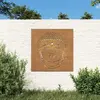 vidaXL Décoration murale jardin 55x55 cm motif de tête de bouddha