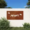 vidaXL Décoration murale jardin 105x55 cm acier corten design d'oiseau